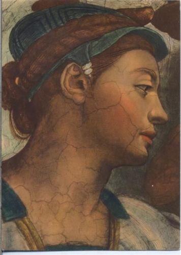 um 1930/40 Kopf der Sibylle Erithrea,Woldemar Klein,sign. Michelangelo AKU1