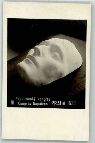 Prag 1933 Napoleon Kongres Totenmaske