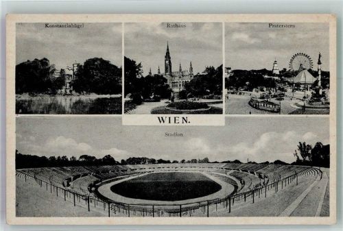 Wien Stadion Praterstern Rathaus Konstantinhügel