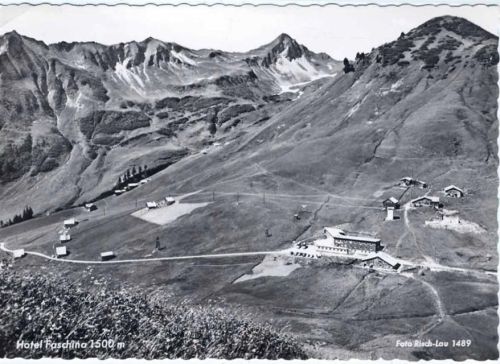 um 1950/60 Faschinajoch, Hotel Faschina,Risch Lau Bregenz