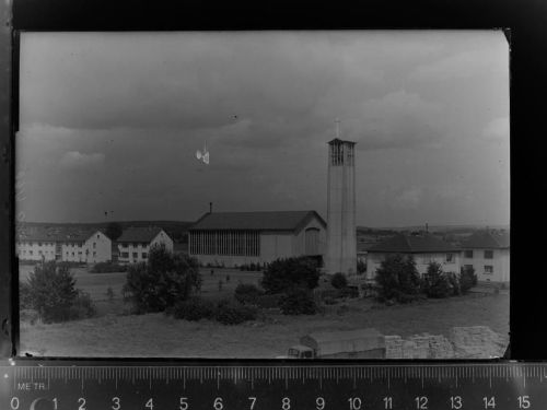35423 W6302 Lich , Hess GLASNEGATIV Kath. Kirche
