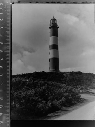 25946 W2278 Wittdün , Amrum GLASNEGATIV Leuchtturm