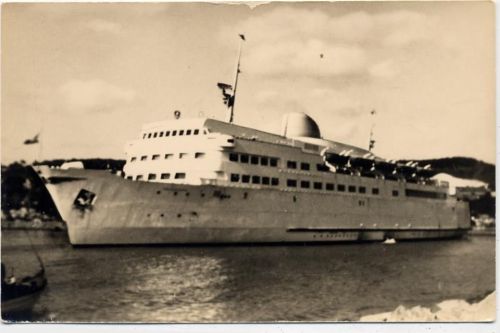 um 1950/60 Saßnitz, Schwedenfähre (swedenferry) Trelleborg,Likitra AKU2