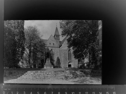 32130 W4904 Enger , Westf GLASNEGATIV Kirche