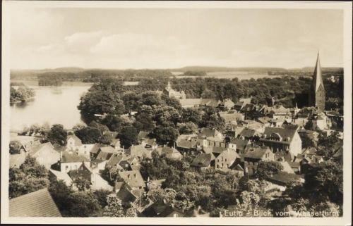 um 1930 Eutin, Blick vom Wasserturm,Chr AKU2