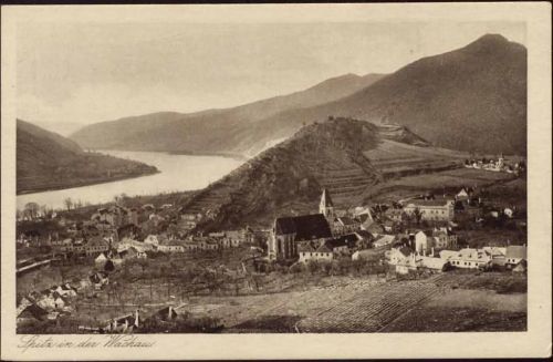 1924 Spitz in der Wachau, Österreich, Ansicht,Otto Wurz