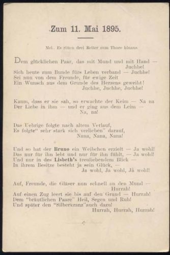 1895 Tafellied-Karte,E. Bartels AKU2