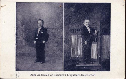 um 1910/20 Liliputaner