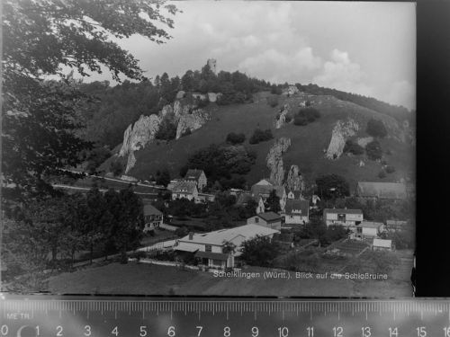 Schelklingen Blick auf die Schlossruine