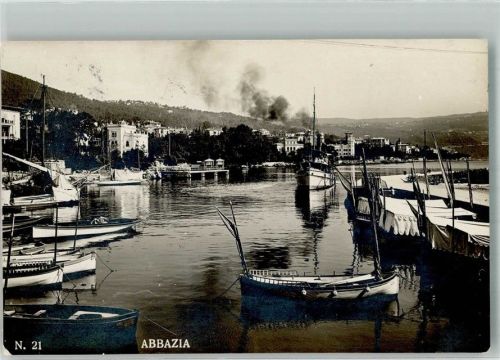 Opatija 1926 Hafen