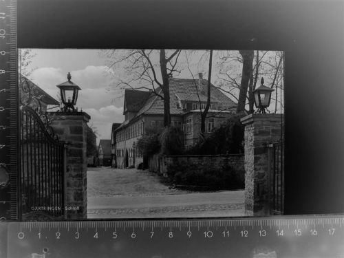 71116 W7034 Gärtringen GLASNEGATIV Schloss