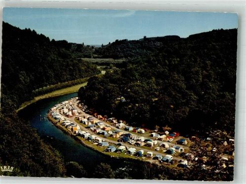 Bouillon 1967 Fliegeraufnahme Campingplatz