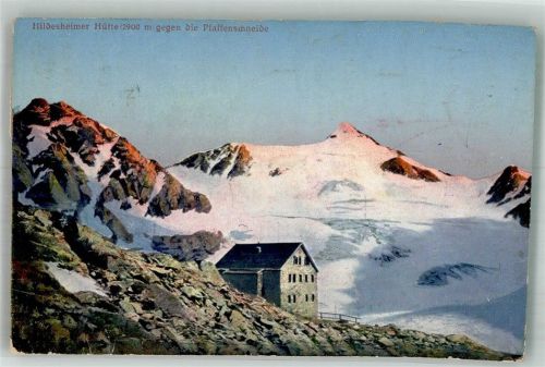Hildesheimer Hütte 1912 Foto AK Hüttenstempel