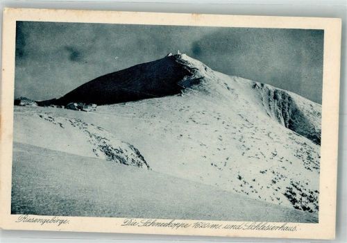 Schlesierhaus 1926 Schneekoppe Hüttenstempel