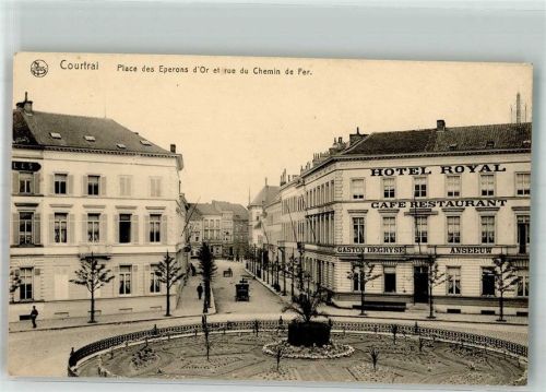 Courtrai Kortrijk Foto AK Hotel Royal Place des Eperons