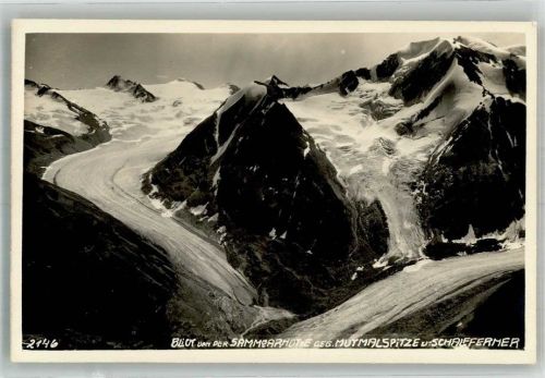 6430 Ötztal-Bahnhof Foto AK Mutmalspitze Schalfferner
