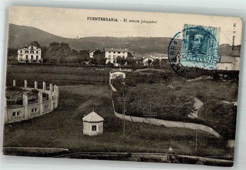 Fuenterrabia El monte Jaizqubel Marke bildseitig