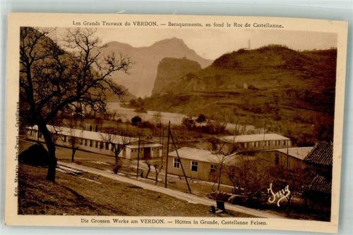 Castellane Fabrik Hütten am Verdon