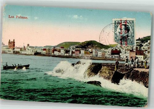 Las Palmas de Gran Canaria 1932 Marke bildseitig