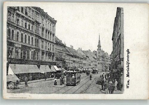 Wien Mariahilferstrasse Geschäft Straßenbahn