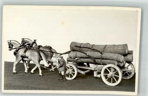 Sonneberg Deutsches Spielzeugmuseum Langholz Fuhrwerk um 1930