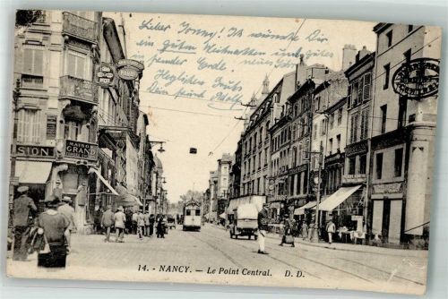 Nancy 1942 LKW Straßenbahn Geschäft Le Pint Central Feldpost WK II