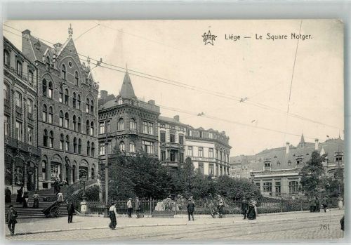 Liege 1918 Feldpost WK I Fussart. Ers,Batl. 6 Le Square Notger