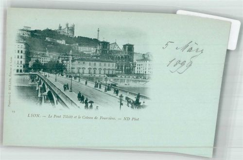 Lyon 1899 Schloss de Fourviere Le Pont Tilsitt
