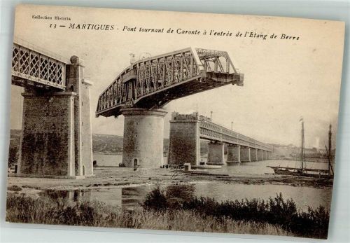 Martigues 1919 Pont tournant de Caronte