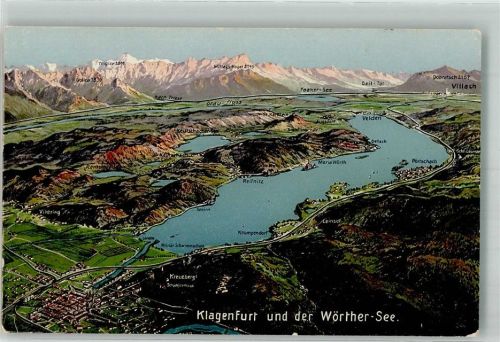 Klagenfurt Vogelschau Klagenfurt Wörthersee
