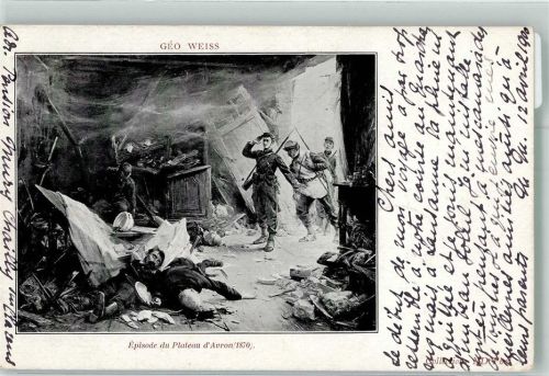 1900 sign. Weiss Geo. Episode vom Plateau