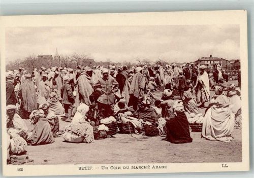 Setif 1928 Marktszene Tracht