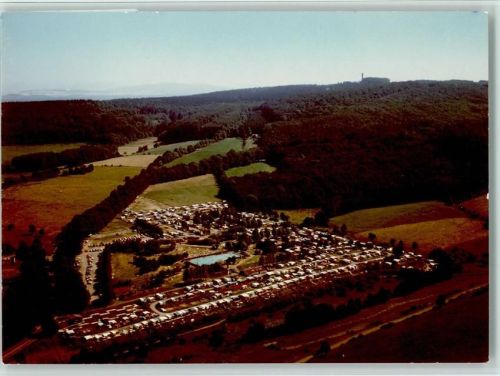 Dransfeld Luftaufnahme Camping-Gaststätte am Waldschwimmbad