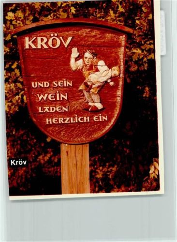 Kröv Holzschild Kröver Nacktarsch