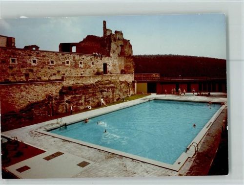 Altleiningen Freibad Burg Leiningen