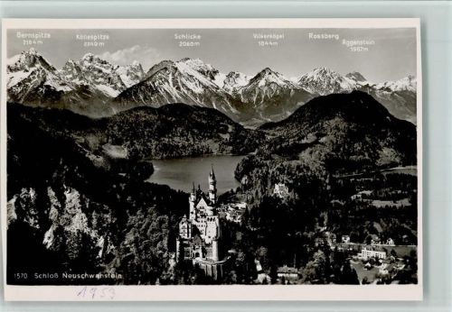 Neuschwanstein Schloß Neuschwanstein Gernspitze Schlicke Rossberg Aggenstein