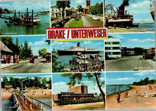 Brake Kreishaus Dampfer Strand Wachsoldaten Kaserne