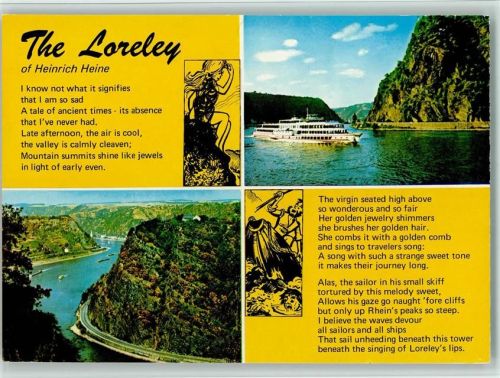 St. Goarshausen Loreley Heinrich Heine Englisch AKU2