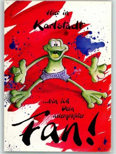 Frosch mit lila Boxershort