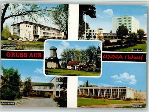 Unna Berufsschule Kreishaus Grillo-Schule Hallenbad Alte Windmühle
