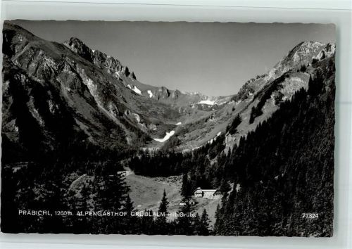 Präbichl Ortsansicht mit alpengasthof Grüblalm mit Grübl