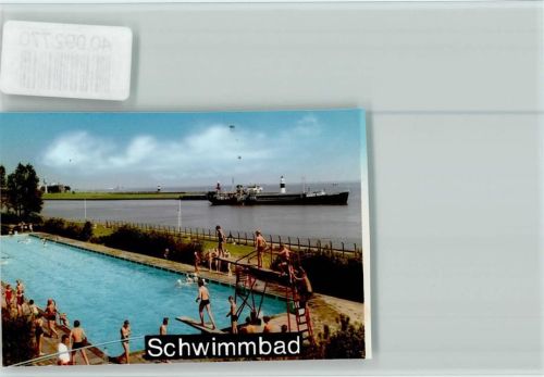 Brunsbüttel Schwimmbad Freibad Sprungturm Schiff