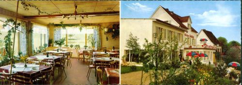 Espenschied Cafe-Restaurant-Pension Talblick, mit Kurzbeschreibung, 2-fach Klappkarte