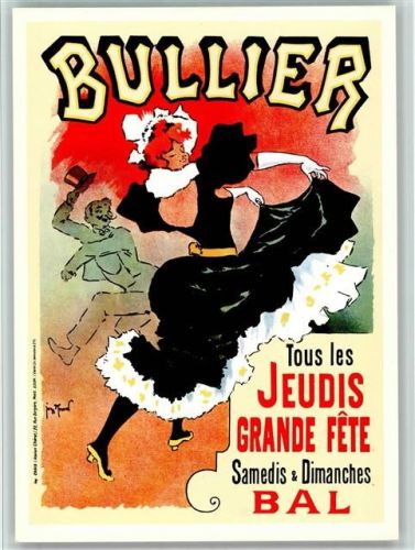 Bal Bullier Karte von einem Plakat