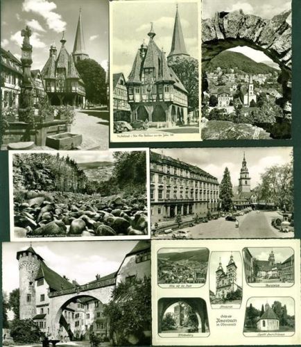 Odenwald Lot mit 352 AK + 10x Mini Foto, um 1970 wenige davor + danach; überwiegend gute Erhaltung, teils gelaufen