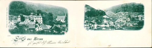 75365 W7260 Hirsau Klapp AK 2-fach 1899