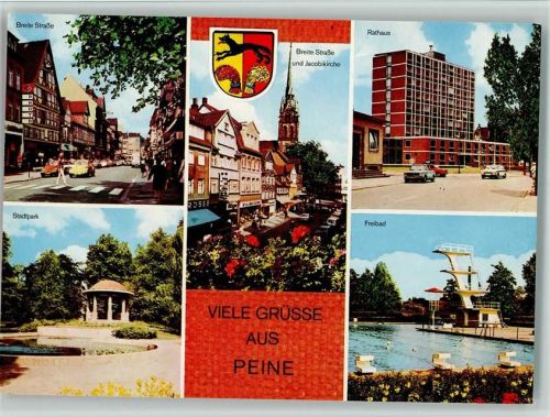 Peine Breite Straße Stadtpark Jacobikirche Rathaus Freibad