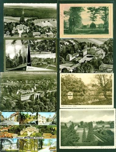 Arolsen Lot mit 9 AK, ca. 1920-1967; überwiegend gute Erhaltung, überwiegend gelaufen