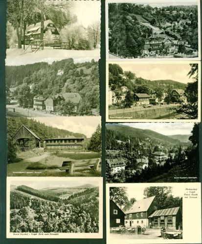 Kipsdorf Lot mit 13 AK, ca. 1958-1971: gute Erhaltung, größtenteils gelaufen