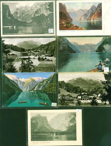 St. Bartholomä Lot mit 7 AK, ca. 1905-1932; gute Erhaltung, teils gelaufen